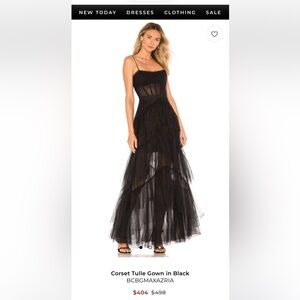 BCBG Oly Gown - Black Tulle